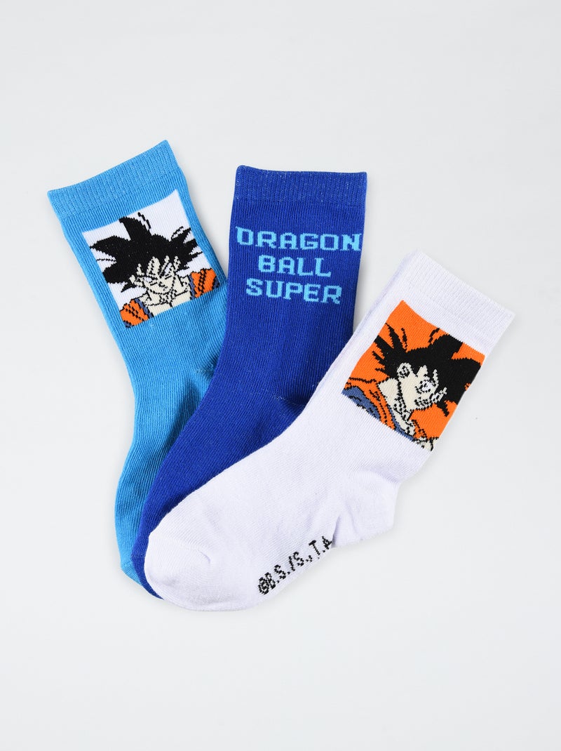 Lote de 3 pares de meias 'Dragon Ball Z' AZUL - Kiabi