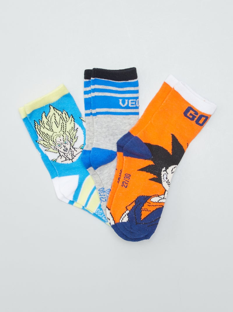 Lote de 3 pares de meias 'Dragon Ball Z' LARANJA - Kiabi