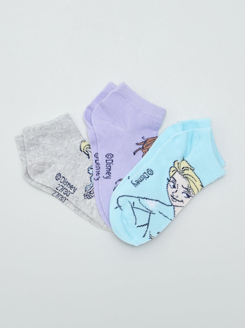 Lote de 3 pares de meias 'Frozen' CINZA - Kiabi
