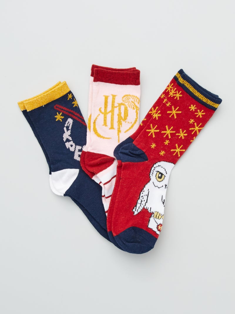 Lote de 3 pares de meias 'Harry Potter' AZUL - Kiabi