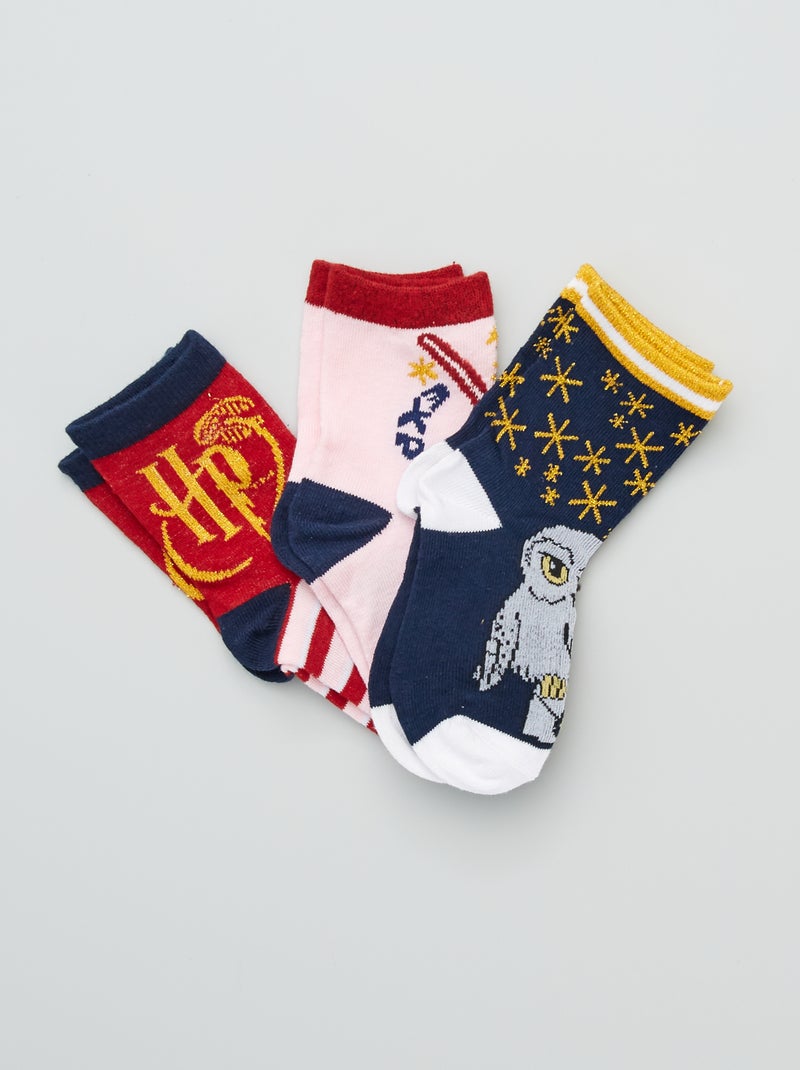 Lote de 3 pares de meias 'Harry Potter' VERMELHO - Kiabi