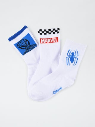 Lote de 3 pares de meias 'Homem-Aranha' -