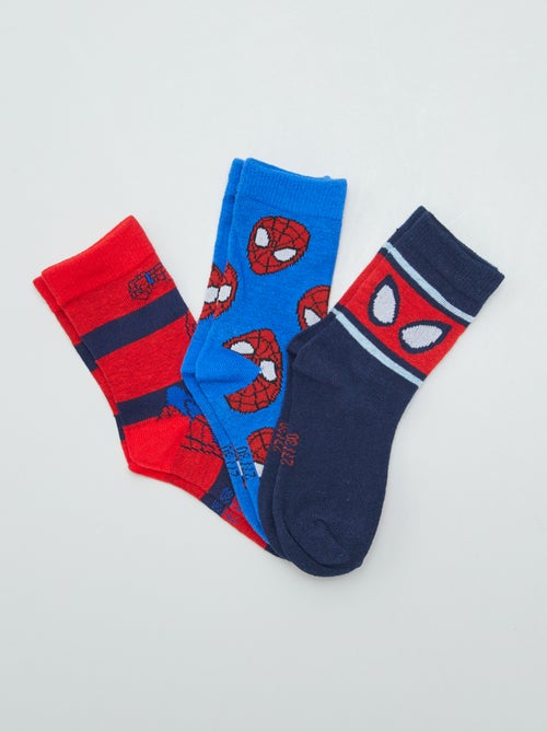 Lote de 3 pares de meias 'Homem-Aranha' - Kiabi