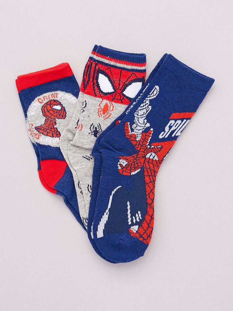 Lote de 3 pares de meias 'Homem-Aranha