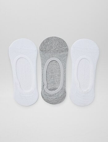 Lote de 3 pares de meias invisíveis