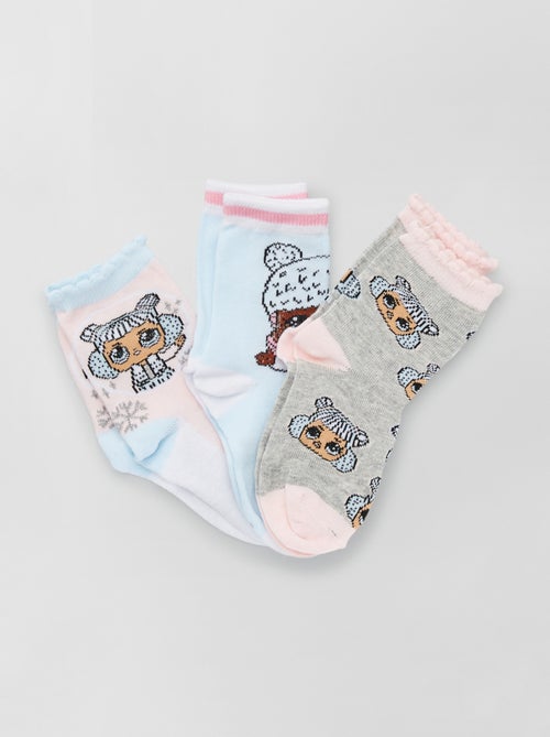 Lote de 3 pares de meias 'LOL Surprise' - Kiabi