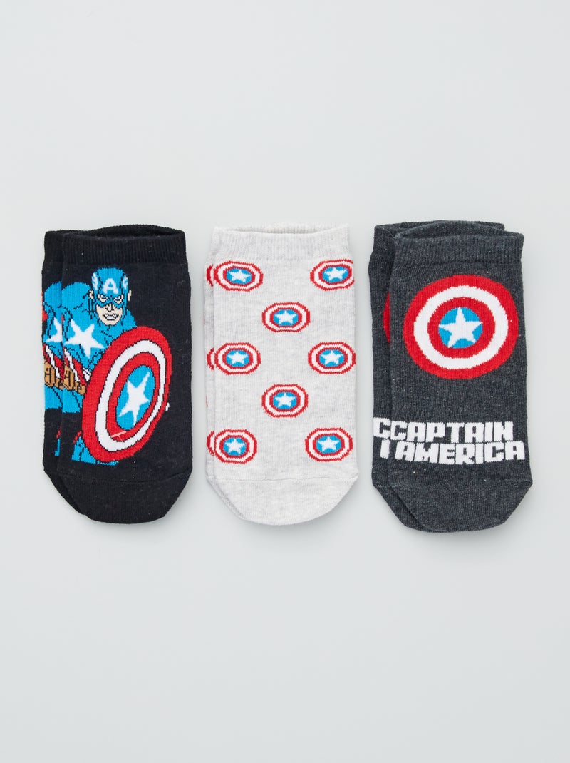Lote de 3 pares de meias 'Marvel' CINZA - Kiabi