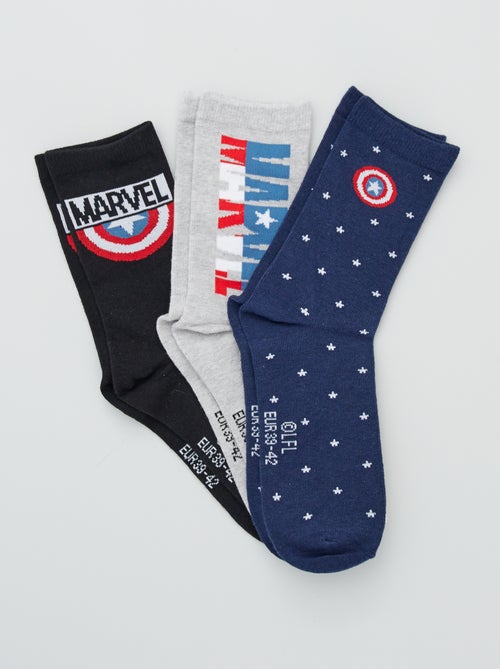 Lote de 3 pares de meias 'Marvel' - Kiabi
