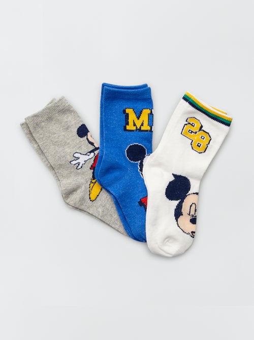 Lote de 3 pares de meias 'Mickey' - Kiabi