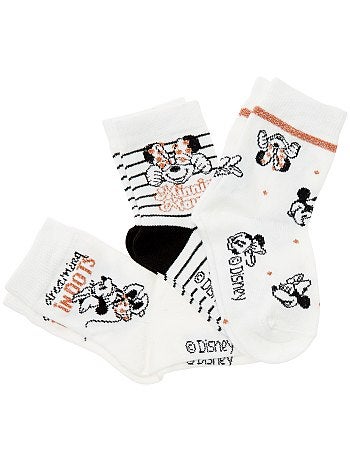Lote de 3 pares de meias 'Minnie' - Kiabi