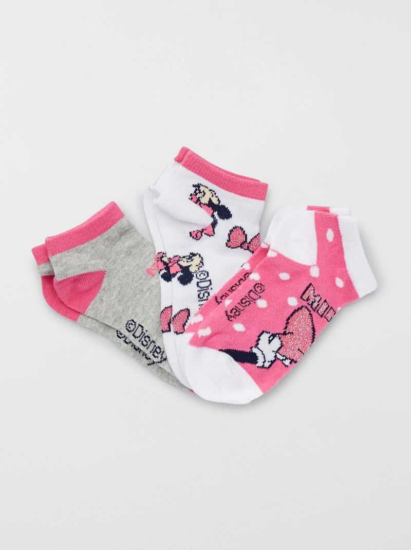 Lote de 3 pares de meias 'Minnie Mouse' ROSA - Kiabi