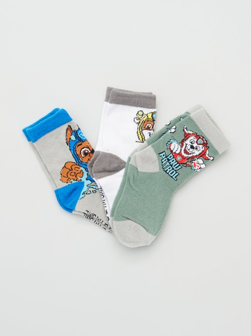 Lote de 3 pares de meias 'Patrulha Pata' - Kiabi