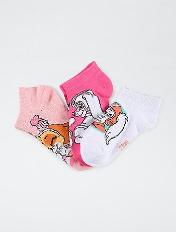 Lote de 3 pares de meias 'Patrulha Pata'
