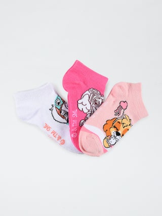 Lote de 3 pares de meias 'Patrulha Pata'