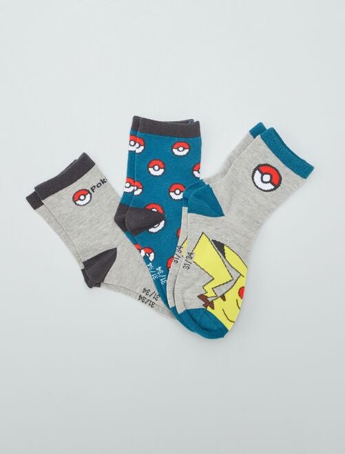 Lote de 3 pares de meias 'Pokémon' - Kiabi