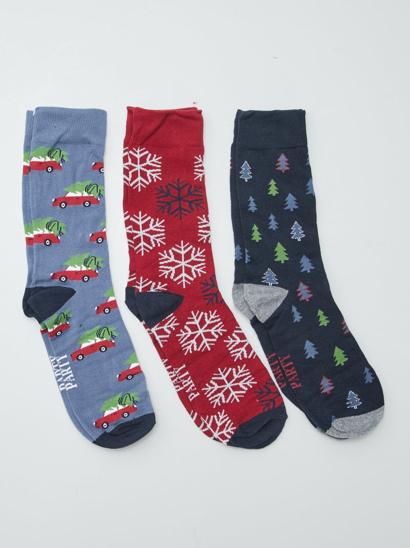 Lote de 3 pares de meias PRETO - Kiabi