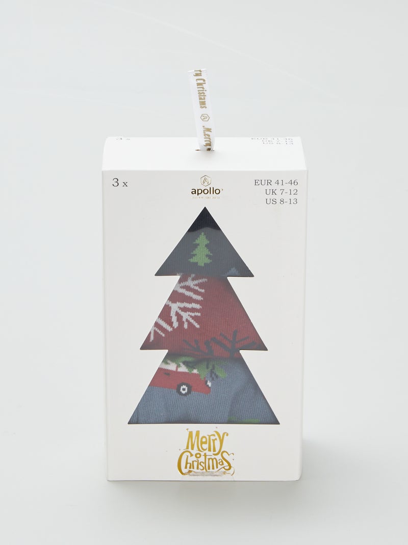 Lote de 3 pares de meias PRETO - Kiabi