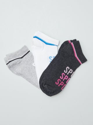Lote de 3 pares de meias