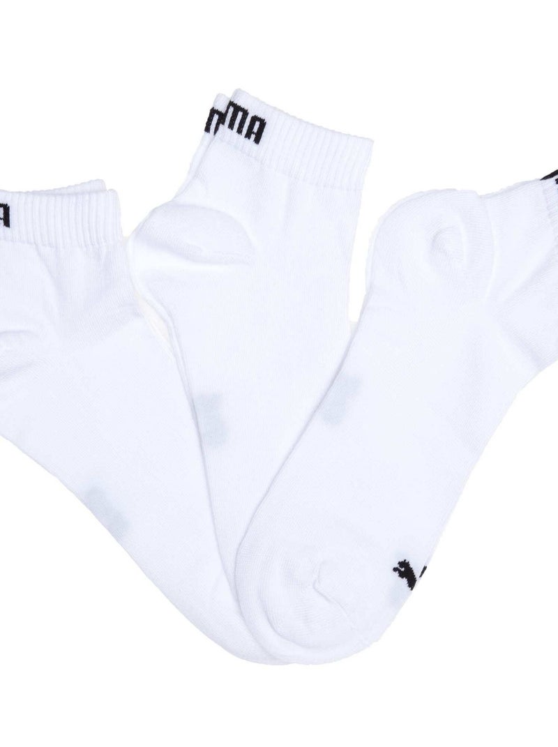 Lote de 3 pares de meias 'Puma' cano curto Branco/ Branco - Kiabi