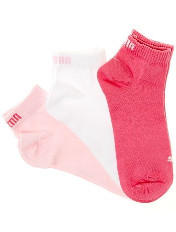 Lote de 3 pares de meias 'Puma' cano curto - Kiabi