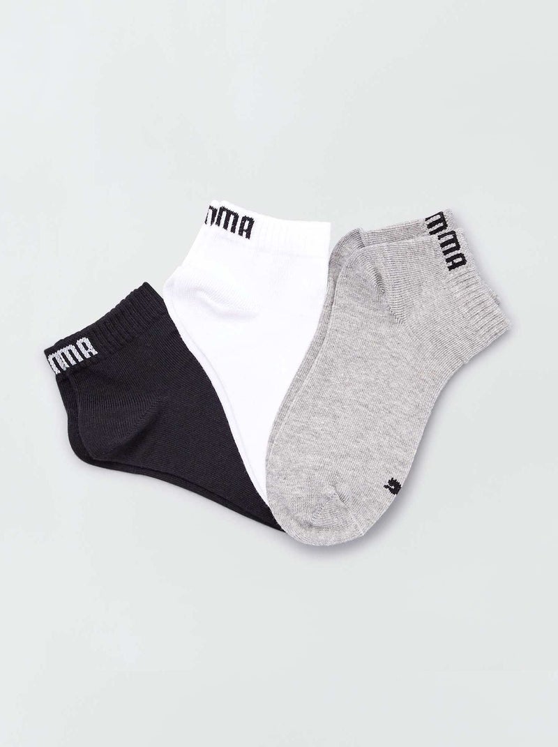 Lote de 3 pares de meias 'Puma' de cano curto BEGE - Kiabi