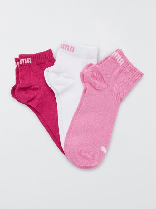 Lote de 3 pares de meias 'Puma' de cano curto - Kiabi
