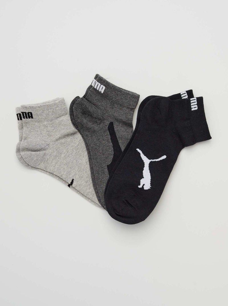 Lote de 3 pares de meias 'Puma' PRETO - Kiabi
