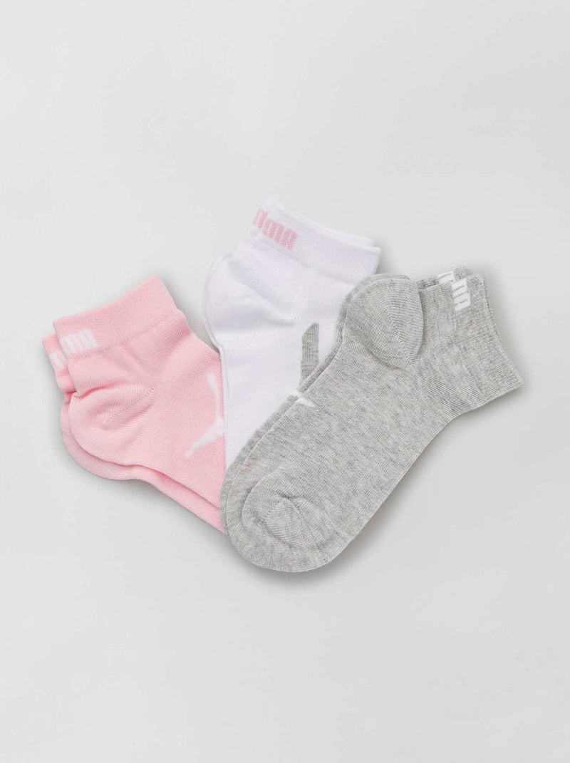 Lote de 3 pares de meias 'Puma' ROSA - Kiabi