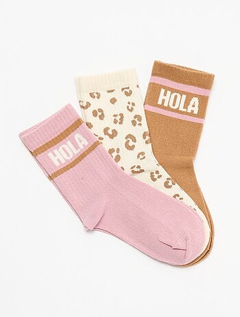 Lote de 3 pares de meias