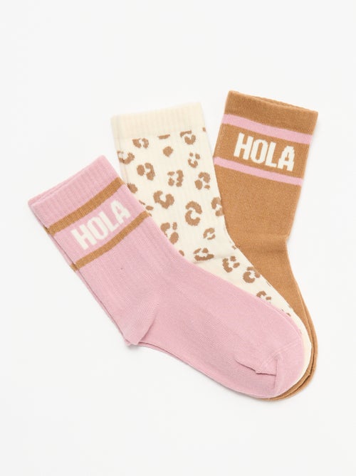 Lote de 3 pares de meias - Kiabi
