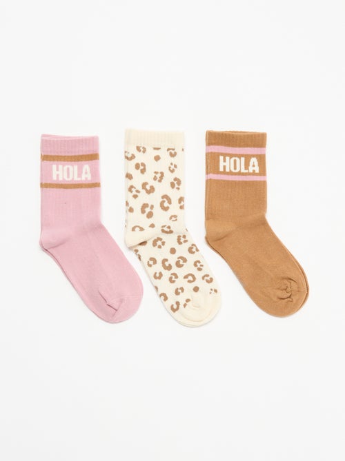 Lote de 3 pares de meias - Kiabi