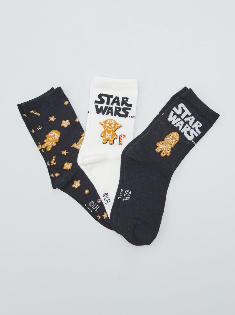 Lote de 3 pares de meias 'Star Wars' PRETO - Kiabi