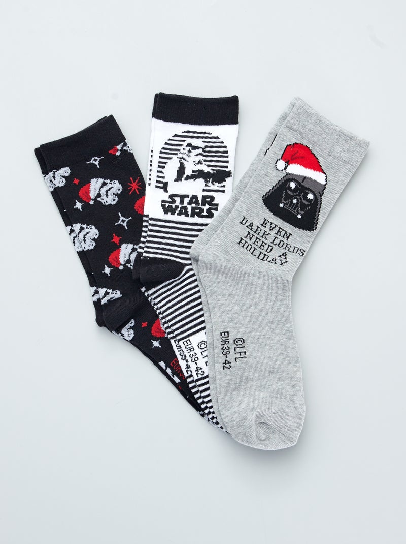 Lote de 3 pares de meias 'Star Wars' PRETO - Kiabi