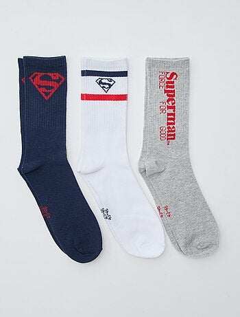 Lote de 3 pares de meias 'Super-Homem'