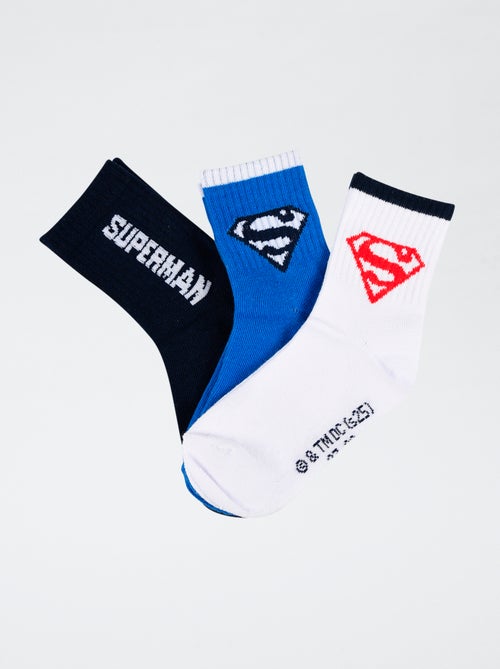 Lote de 3 pares de meias 'Super-Homem' - Kiabi