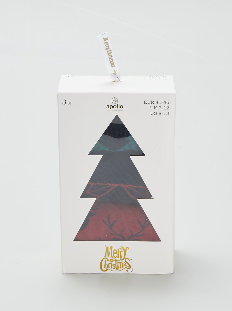 Lote de 3 pares de meias VERDE - Kiabi