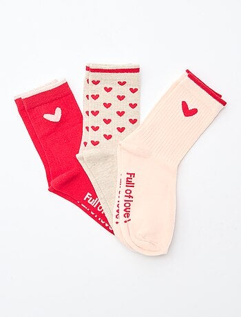 Lote de 3 pares de meias