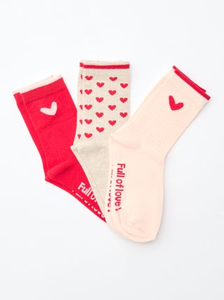 Lote de 3 pares de meias