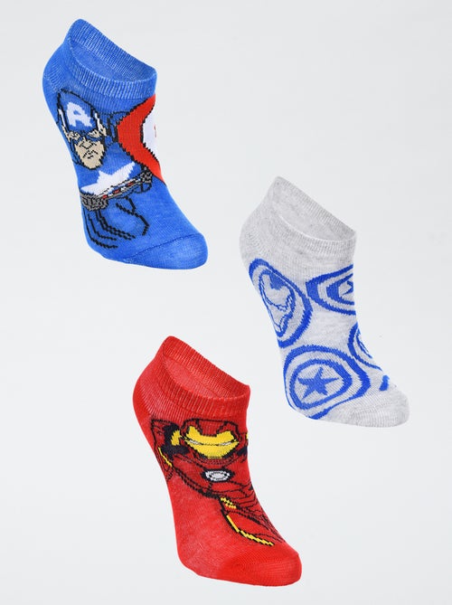 Lote de 3 pares de meias 'Vingadores' da 'Marvel' - Kiabi