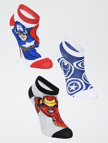 Lote de 3 pares de meias 'Vingadores' da 'Marvel'