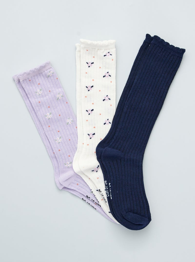 Lote de 3 pares de meias VIOLETA - Kiabi