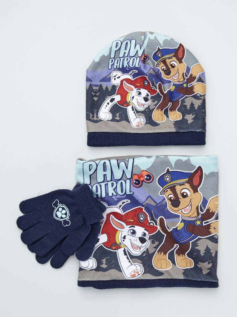Lote de 3 peças 'Patrulha Pata' Azul Naval - Kiabi