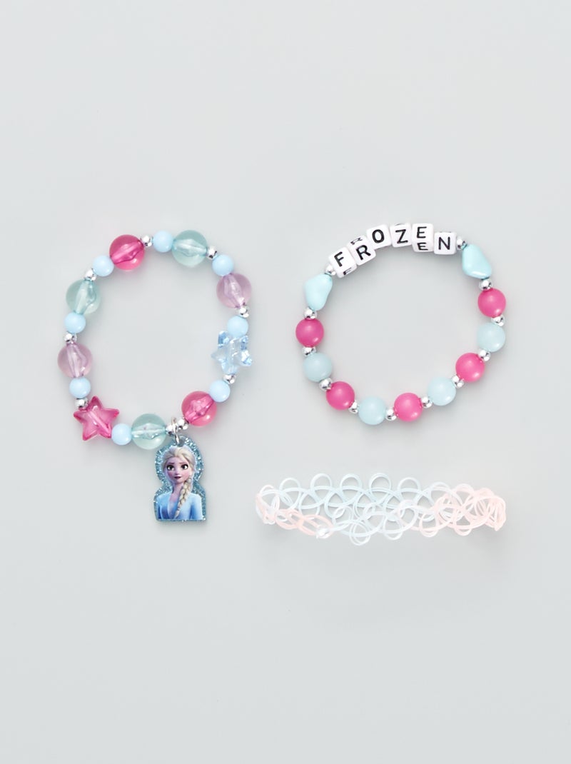 Lote de 3 pulseiras 'Frozen' Multicor - Kiabi