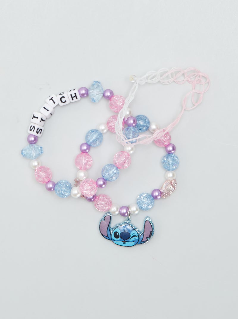 Lote de 3 pulseiras 'Stitch' Azul - Kiabi