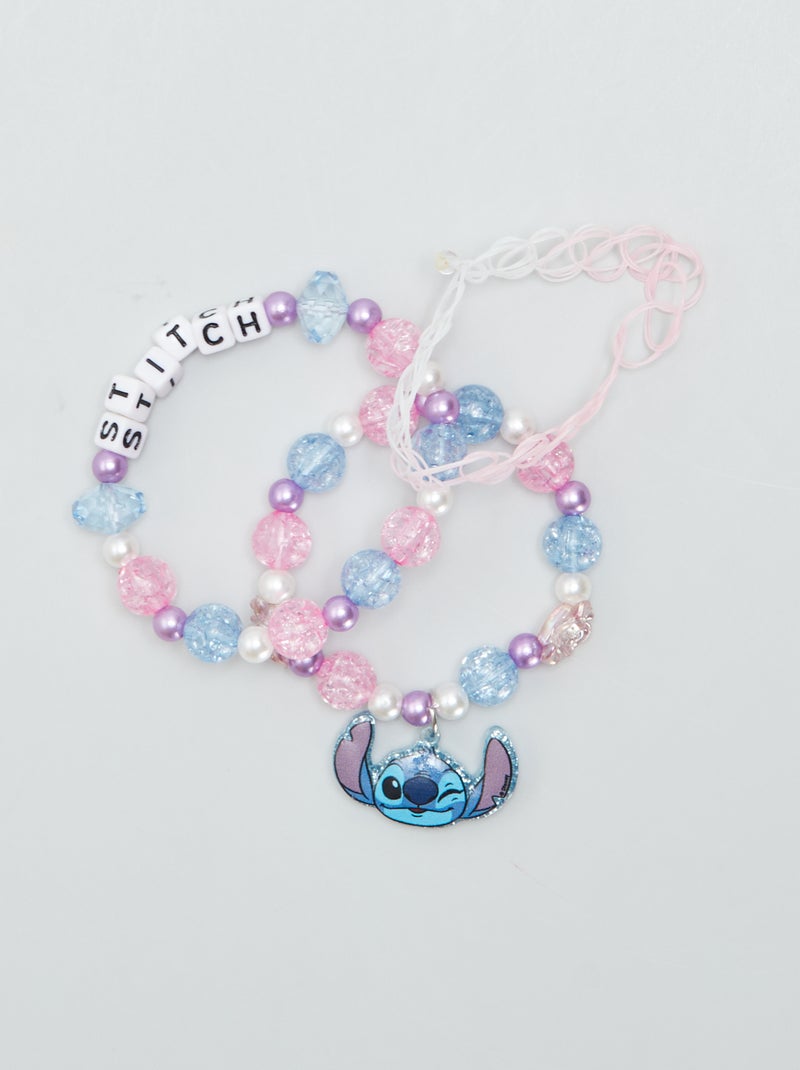 Lote de 3 pulseiras 'Stitch' Azul - Kiabi