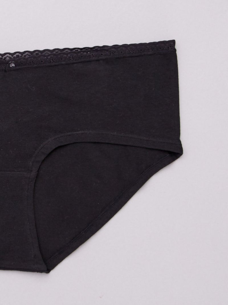 Lote de 3 shorties de maternidade Preto - Kiabi