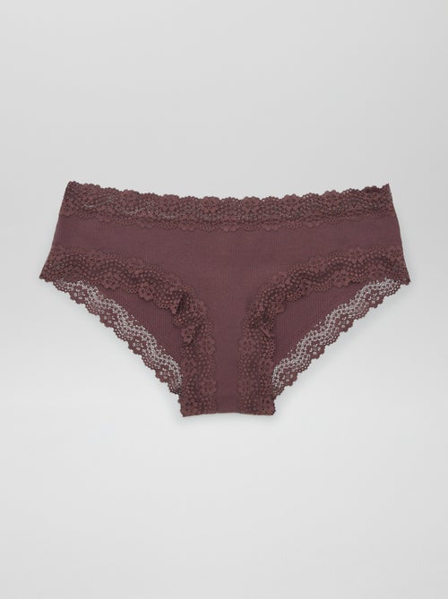 Lote de 3 shorties de nervuras finas - Kiabi