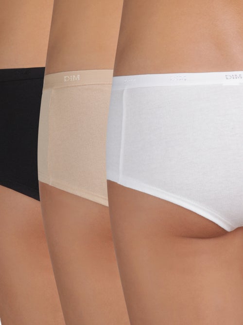 Lote de 3 shorties lisos 'DIM' - Kiabi