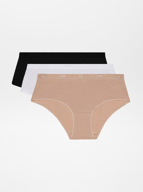 Lote de 3 shorties lisos 'DIM' - Kiabi