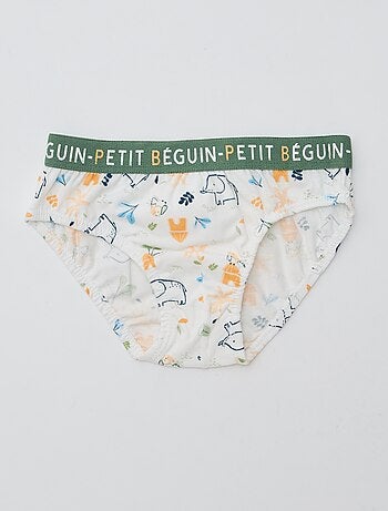 Lote de 3 slips estampados 'Petit Béguin'